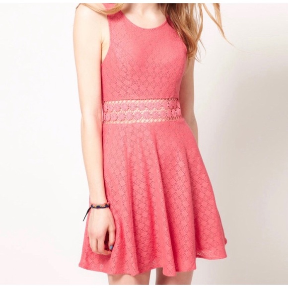 Free People Lace Crochet Skater Dress - Picture 4 of 4